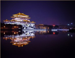 芙蓉園外景燈光亮化
