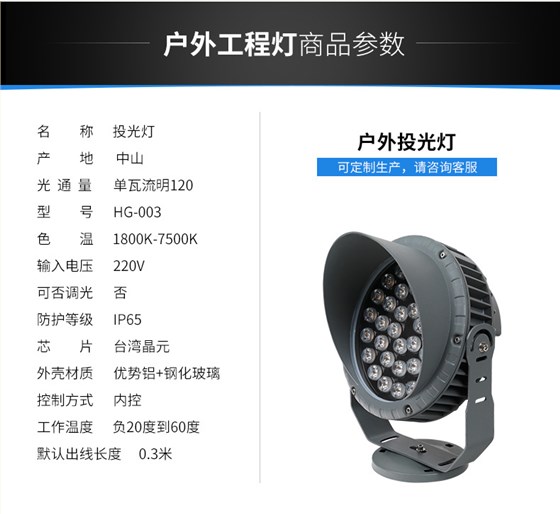 景觀公園庭院LED投光燈