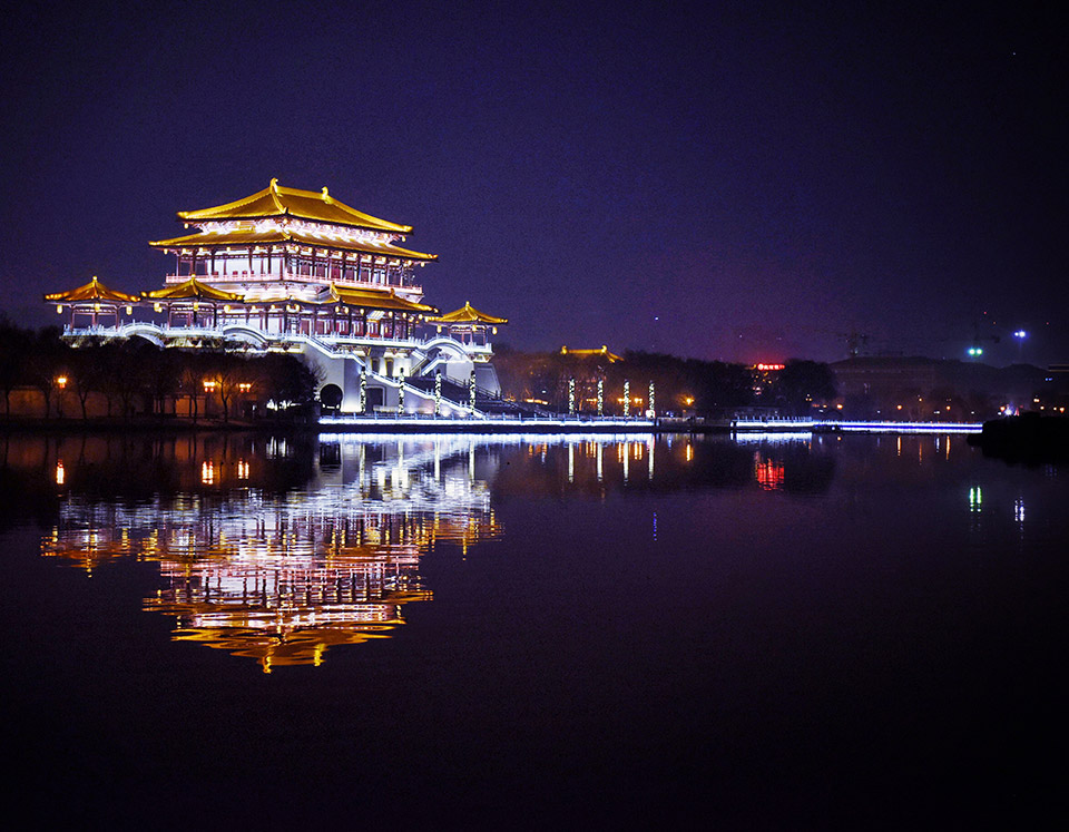 芙蓉園外景燈光亮化