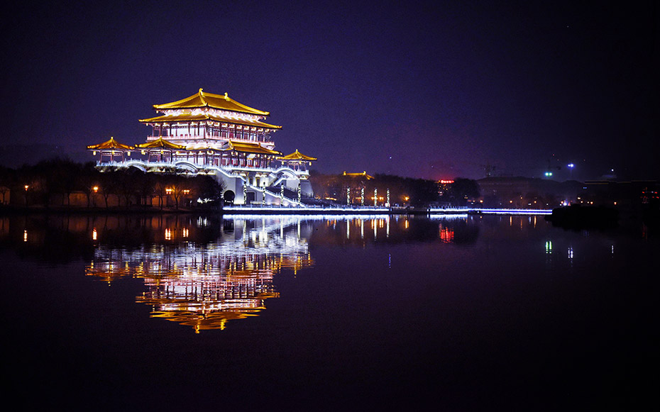 芙蓉園外景燈光亮化