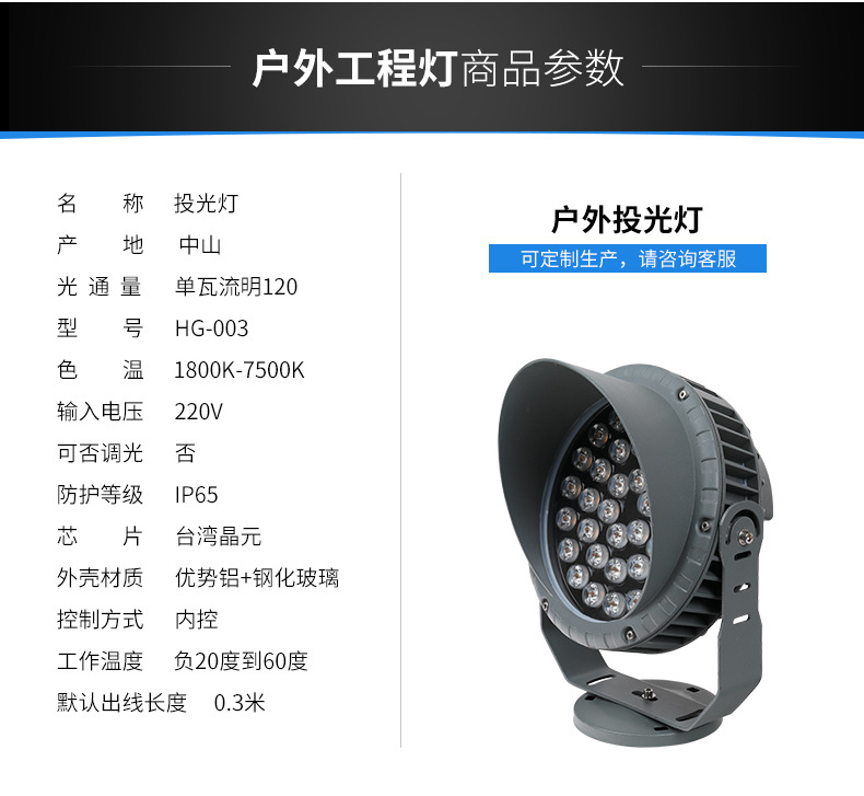 景觀公園庭院LED投光燈