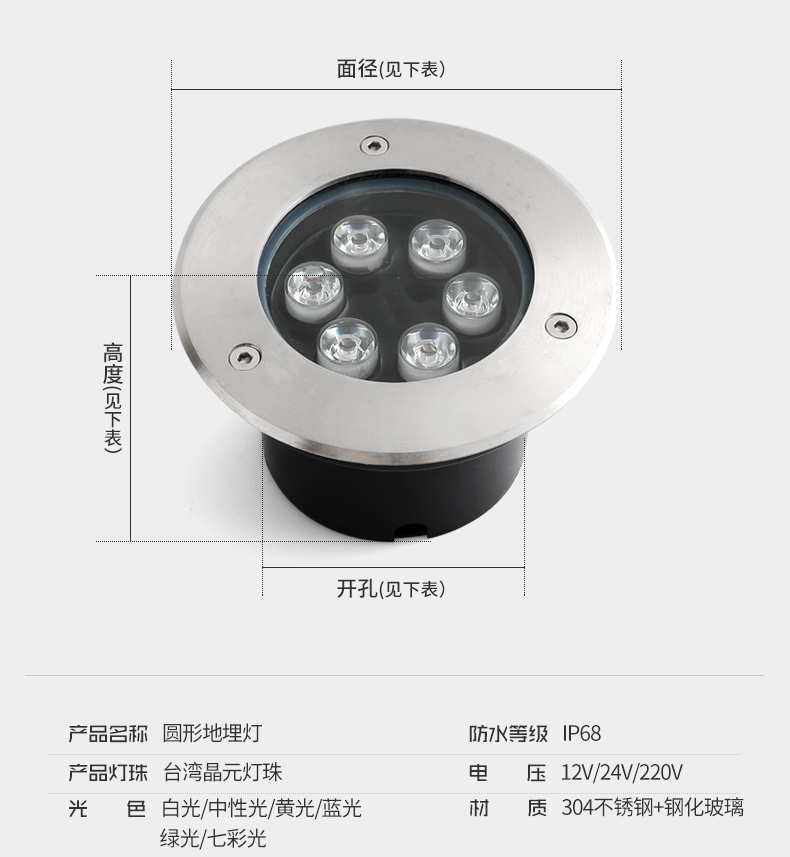 LED地埋燈戶外防水庭院